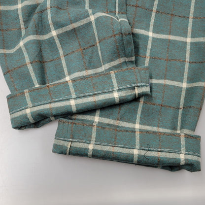 【中古美品】【メンズ】 LQUARTET エルカルテット LQ25FW-LP-012 YARN-DYED COTTON EAZY TROUSERS ヤーンダイ コットン イージー トラウザー パンツ 151-260227-kh-10-izu サイズ：M カラー：グリーン系 万代Net店