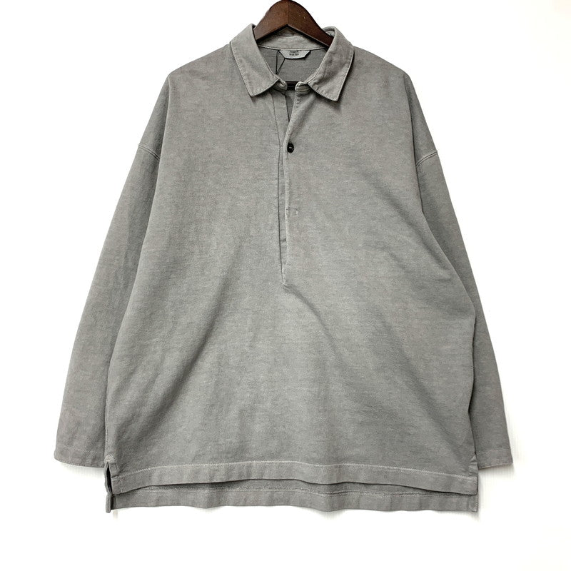 【中古美品】【メンズ】 KONTOR コントール PIGMENT DYEING BIG POLO LS KON-CS02253 ピグメントダイ ビッグ ポロ ロングスリーブ 長袖 140-260227-as-03-izu サイズ：2 カラー：グレー 万代Net店