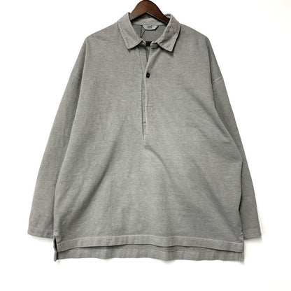 【中古美品】【メンズ】 KONTOR コントール PIGMENT DYEING BIG POLO LS KON-CS02253 ピグメントダイ ビッグ ポロ ロングスリーブ 長袖 140-260227-as-03-izu サイズ：2 カラー：グレー 万代Net店