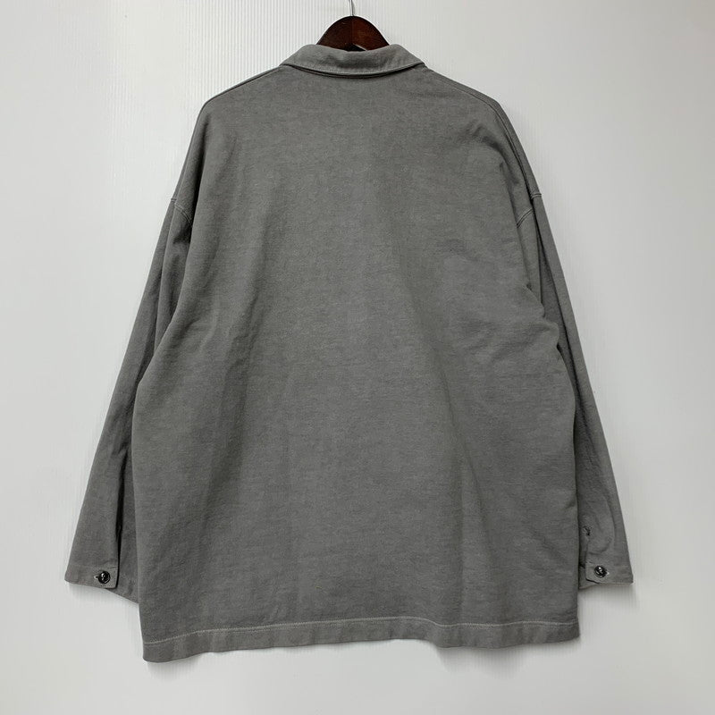 【中古美品】【メンズ】 KONTOR コントール PIGMENT DYEING BIG POLO LS KON-CS02253 ピグメントダイ ビッグ ポロ ロングスリーブ 長袖 140-260227-as-03-izu サイズ：2 カラー：グレー 万代Net店
