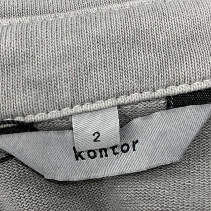 【中古美品】【メンズ】 KONTOR コントール PIGMENT DYEING BIG POLO LS KON-CS02253 ピグメントダイ ビッグ ポロ ロングスリーブ 長袖 140-260227-as-03-izu サイズ：2 カラー：グレー 万代Net店