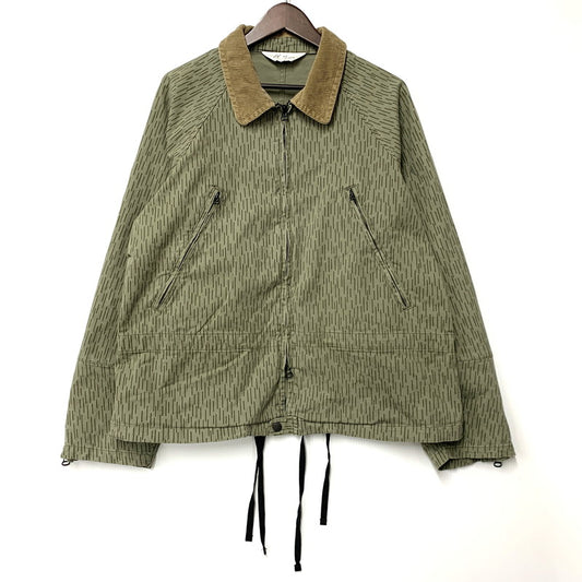 【中古美品】【メンズ】 ANCELLM アンセルム CAMO ZIPUP JACKET ANC-JK83 カモフラージュ ジップアップ ジャケット アウター 140-260227-as-02-izu サイズ：1 カラー：グリーン系 万代Net店