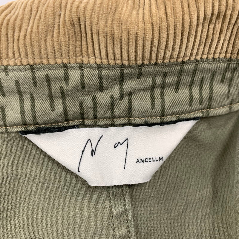 【中古美品】【メンズ】 ANCELLM アンセルム CAMO ZIPUP JACKET ANC-JK83 カモフラージュ ジップアップ ジャケット アウター 140-260227-as-02-izu サイズ：1 カラー：グリーン系 万代Net店