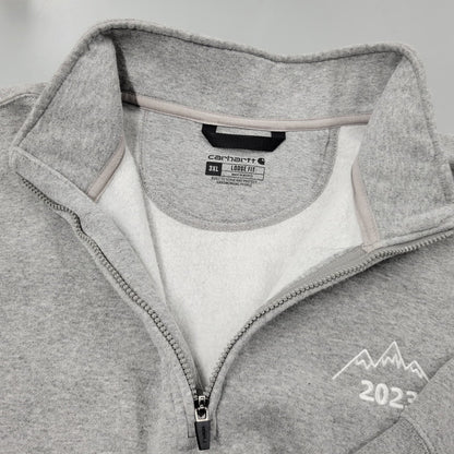 【中古品】【メンズ】 TS5294-M LOOSE FIT "TECHSTYLE OS 2023"刺繍 HALF ZIP SWEATSHIRT ハーフ ジップ スウェットシャツ トップス 147-260305-yn-07-izu サイズ：3XL カラー：グレー 万代Net店
