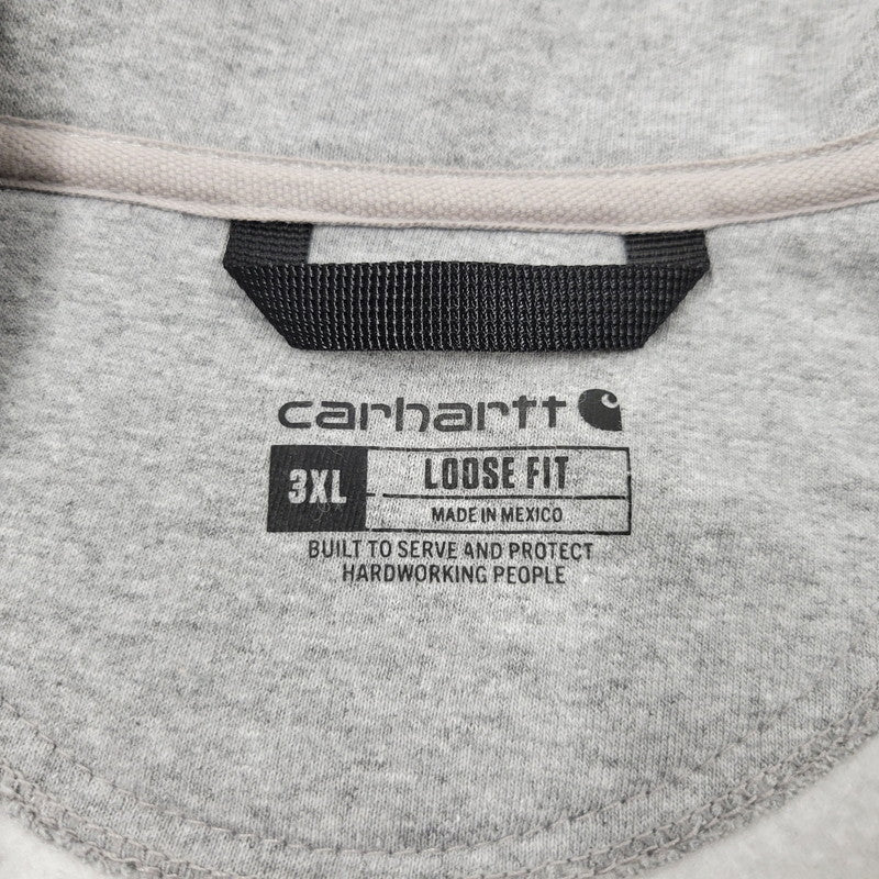 【中古品】【メンズ】 TS5294-M LOOSE FIT "TECHSTYLE OS 2023"刺繍 HALF ZIP SWEATSHIRT ハーフ ジップ スウェットシャツ トップス 147-260305-yn-07-izu サイズ：3XL カラー：グレー 万代Net店