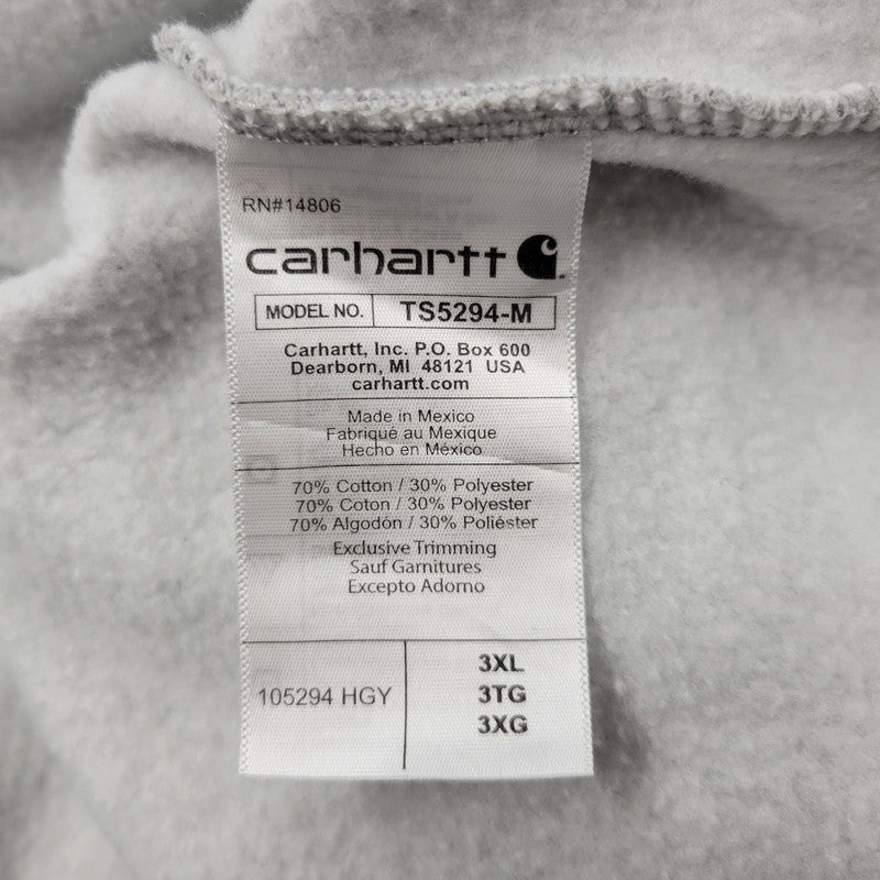 【中古品】【メンズ】 TS5294-M LOOSE FIT "TECHSTYLE OS 2023"刺繍 HALF ZIP SWEATSHIRT ハーフ ジップ スウェットシャツ トップス 147-260305-yn-07-izu サイズ：3XL カラー：グレー 万代Net店