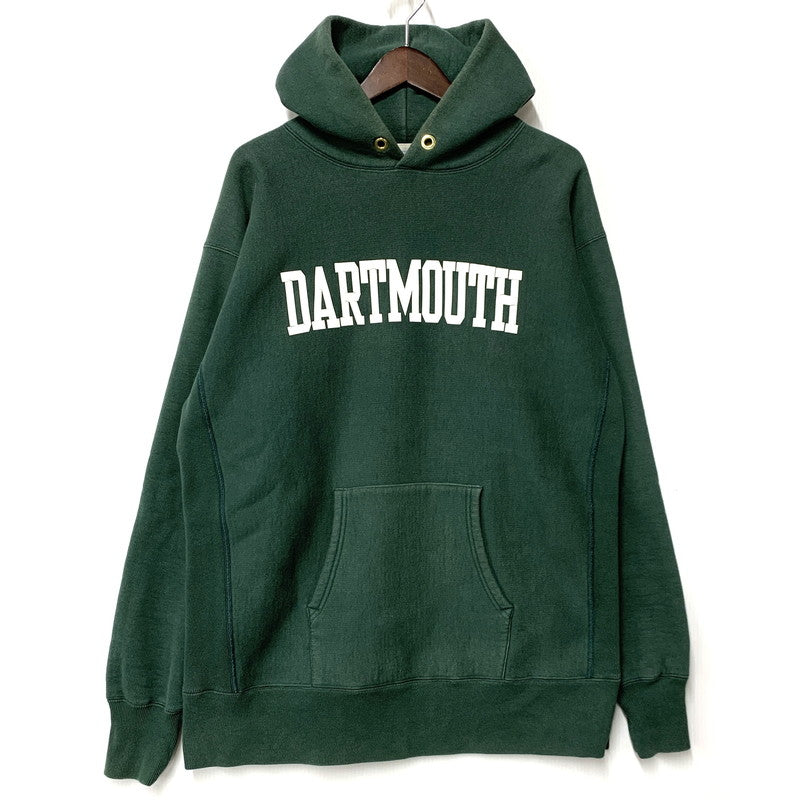 【中古品】【メンズ】 Champion チャンピオン C3-S122 日本製 DARTMOUTH REVERSE WEAVE PULLOVER HOODED SWEATSHIRT リバースウィーブ プルオーバー フーデッド スウェットシャツ トップス 長袖 148-260227-cs-13-izu サイズ：XL カラー：グリーン 万代Net店