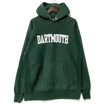 【中古品】【メンズ】 Champion チャンピオン C3-S122 日本製 DARTMOUTH REVERSE WEAVE PULLOVER HOODED SWEATSHIRT リバースウィーブ プルオーバー フーデッド スウェットシャツ トップス 長袖 148-260227-cs-13-izu サイズ：XL カラー：グリーン 万代Net店