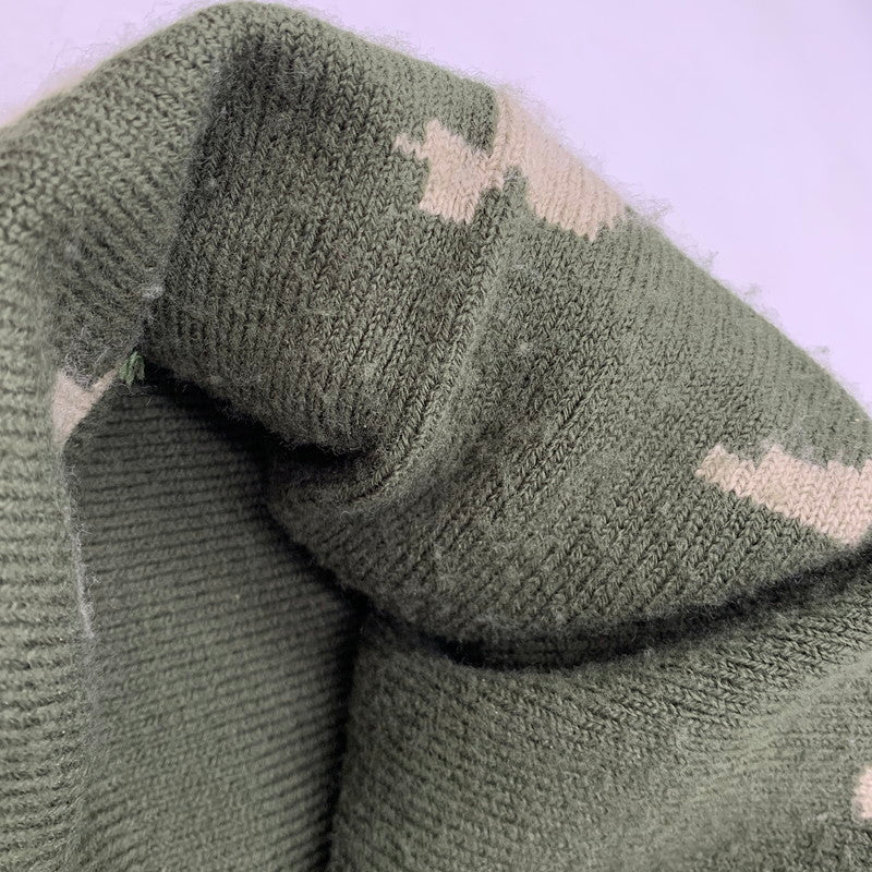 【中古品】【メンズ】 × NEWERA ニューエラ 21FW BOX LOGO BEANIE ボックスロゴ ビーニー 帽子 ニット帽 185-260228-ya-03-izu サイズ：F カラー：カーキ 万代Net店