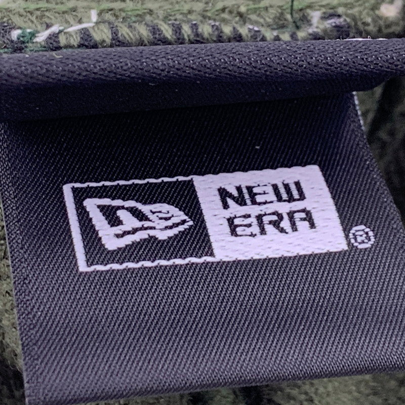 【中古品】【メンズ】 × NEWERA ニューエラ 21FW BOX LOGO BEANIE ボックスロゴ ビーニー 帽子 ニット帽 185-260228-ya-03-izu サイズ：F カラー：カーキ 万代Net店