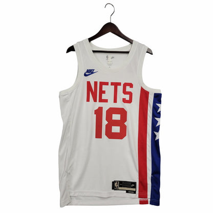【中古美品】【メンズ】 NIKE ナイキ DO9485-100 BROOKLYN NETS CLASSIC JERSEY ＃18渡邊雄太 ブルックリンネッツ クラシック ジャージ ユニフォーム 148-260227-kh-01-izu サイズ：M カラー：ホワイト 万代Net店
