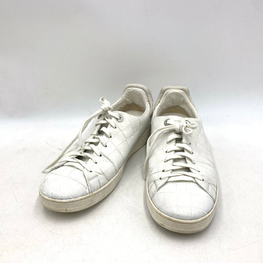 【現状渡し品】【メンズ】 LOUIS VUITTON ルイ・ヴィトン MS0145 クロコエンボス SNEAKER LOW スニーカー ロー シューズ 靴 179-260228-ya-09-izu サイズ：8 カラー：WHITE 万代Net店