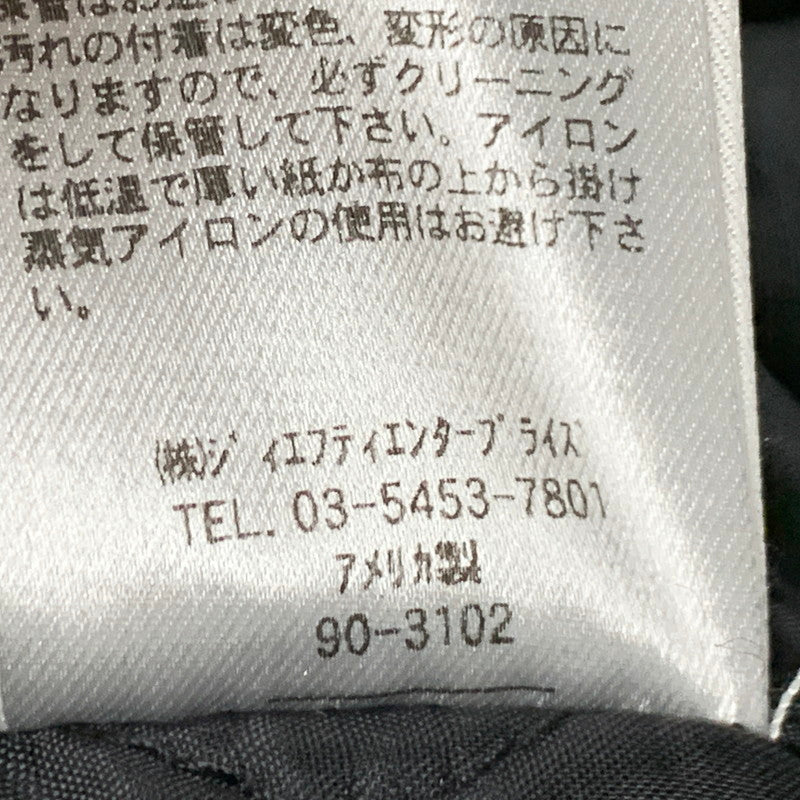 【中古品】【メンズ】 HEWITT MFG ヒューイット エムエフジー × BACKDROP バックドロップ VIN13F-AJ01 別注 USA製 WOOL×LEATHER ウール レザー STADIUM JACKET スタジアム ジャケット アウター 145-260228-ya-11-izu サイズ：38 カラー：ワインレッド×ベージュ 万代Net店