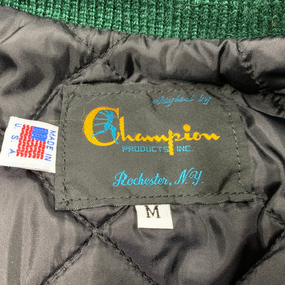 【中古品】【メンズ】 C5-E601 ランタグ復刻 USA製 CONEY ISLAND コニー アイランド WOOL×LEATHER ウール レザー STADIUM JACKET スタジアム ジャケット アウター 146-260228-ya-12-izu サイズ：M カラー：グリーン×ベージュ 万代Net店