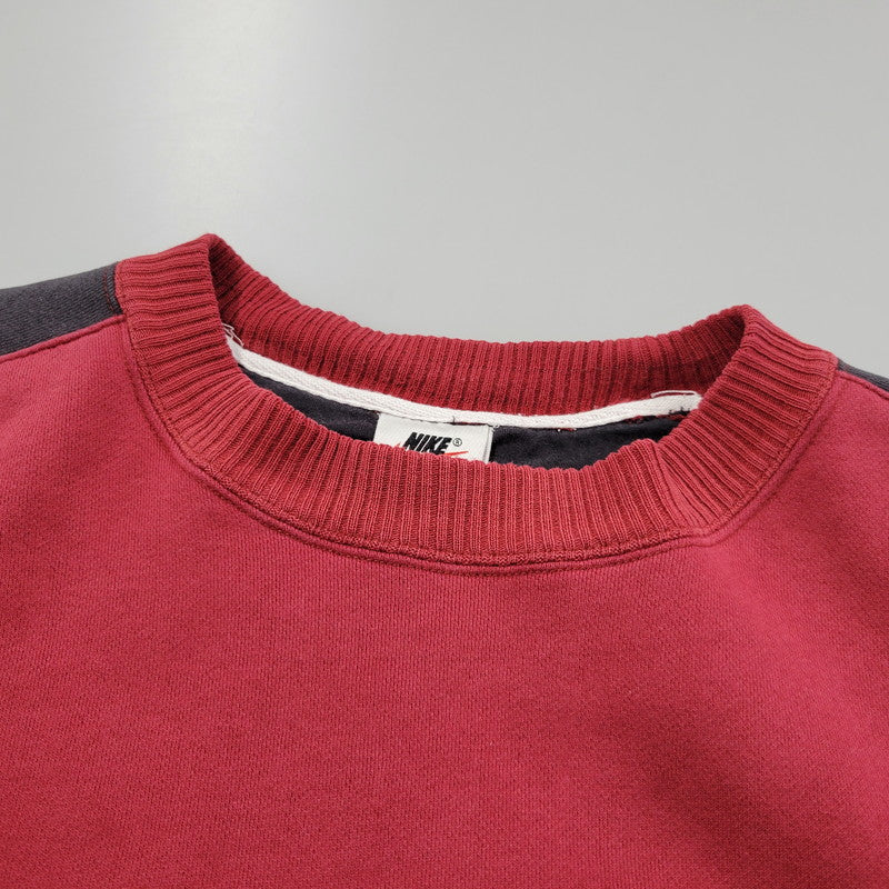 【中古品】【メンズ】 OLD NIKE オールド ナイキ 00S SWEATSHIRT スウェットシャツ トップス 146-260305-yn-05-izu サイズ：M カラー：レッド 万代Net店