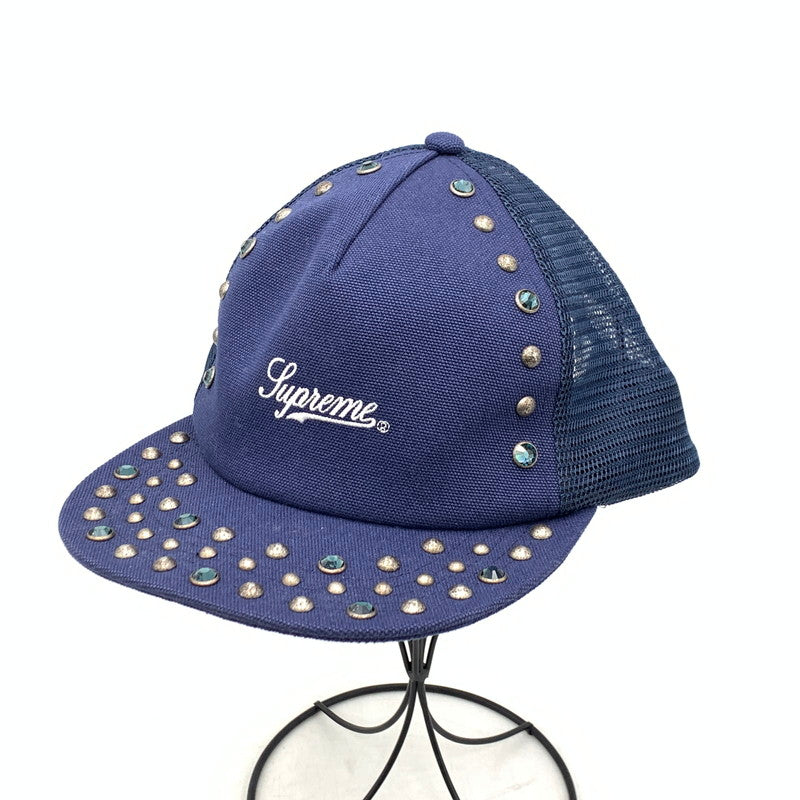 【中古品】【メンズ】 ×B.B.SIMON ビービーサイモン STUDDED MESH BACK 5-PANEL スタッデッド メッシュ バック ファイブパネル 帽子 キャップ 185-260228-ya-02-izu サイズ：ONE SIZE（58cm） カラー：ネイビー 万代Net店