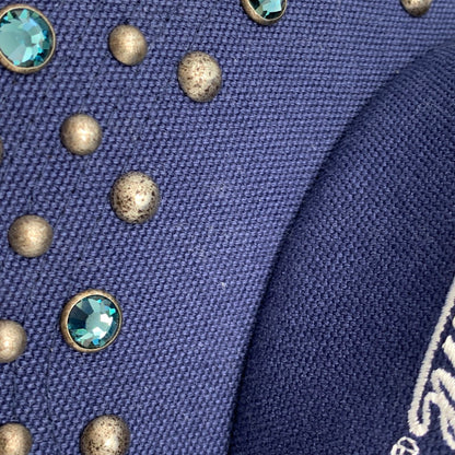 【中古品】【メンズ】 ×B.B.SIMON ビービーサイモン STUDDED MESH BACK 5-PANEL スタッデッド メッシュ バック ファイブパネル 帽子 キャップ 185-260228-ya-02-izu サイズ：ONE SIZE（58cm） カラー：ネイビー 万代Net店