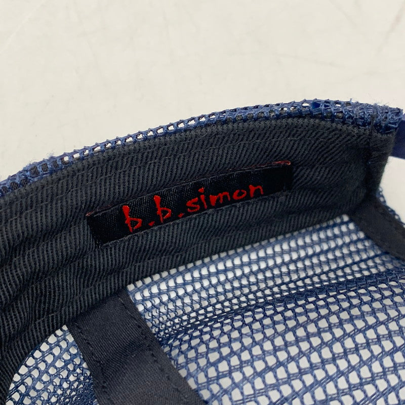 【中古品】【メンズ】 ×B.B.SIMON ビービーサイモン STUDDED MESH BACK 5-PANEL スタッデッド メッシュ バック ファイブパネル 帽子 キャップ 185-260228-ya-02-izu サイズ：ONE SIZE（58cm） カラー：ネイビー 万代Net店