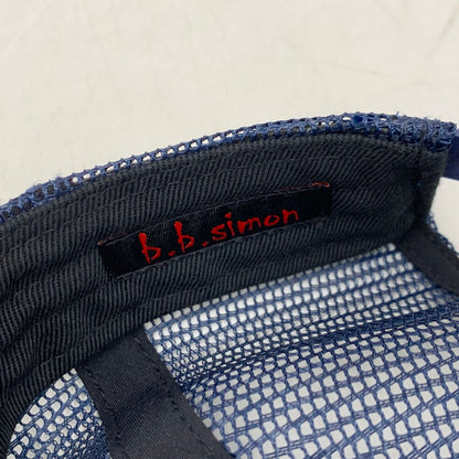 【中古品】【メンズ】 ×B.B.SIMON ビービーサイモン STUDDED MESH BACK 5-PANEL スタッデッド メッシュ バック ファイブパネル 帽子 キャップ 185-260228-ya-02-izu サイズ：ONE SIZE（58cm） カラー：ネイビー 万代Net店