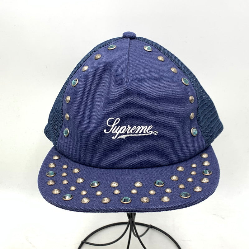 【中古品】【メンズ】 ×B.B.SIMON ビービーサイモン STUDDED MESH BACK 5-PANEL スタッデッド メッシュ バック ファイブパネル 帽子 キャップ 185-260228-ya-02-izu サイズ：ONE SIZE（58cm） カラー：ネイビー 万代Net店