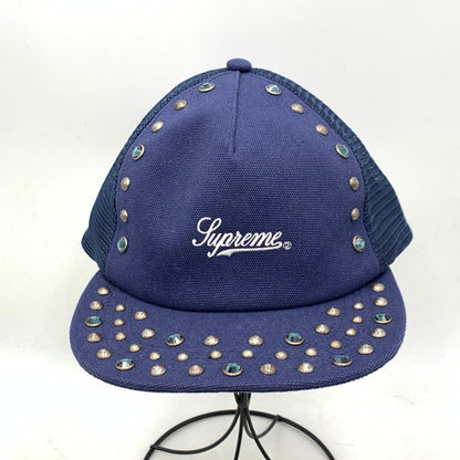 【中古品】【メンズ】 ×B.B.SIMON ビービーサイモン STUDDED MESH BACK 5-PANEL スタッデッド メッシュ バック ファイブパネル 帽子 キャップ 185-260228-ya-02-izu サイズ：ONE SIZE（58cm） カラー：ネイビー 万代Net店