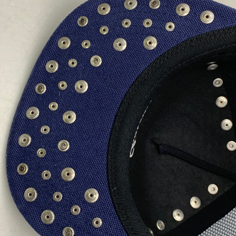 【中古品】【メンズ】 ×B.B.SIMON ビービーサイモン STUDDED MESH BACK 5-PANEL スタッデッド メッシュ バック ファイブパネル 帽子 キャップ 185-260228-ya-02-izu サイズ：ONE SIZE（58cm） カラー：ネイビー 万代Net店