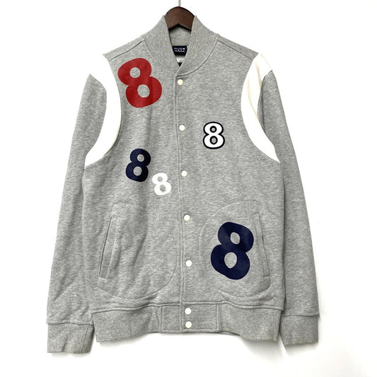 【中古品】【メンズ】 MUTA MARINE ムータマリン × ROYAL FLASH ロイヤルフラッシュ 8 SHAWL COLLAR SWEAT STADIUM JACKET 606420309 スタジアムジャケット スタジャン 別注 142-260301-as-17-izu サイズ：L カラー：グレー 万代Net店