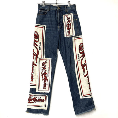 【中古品】【メンズ】 PATCHWORK DENIM PANTS TR33MS18 パッチワークデニムパンツ ジーンズ ボトムス 152-260301-as-23-izu サイズ：US36 カラー：インディゴ 万代Net店