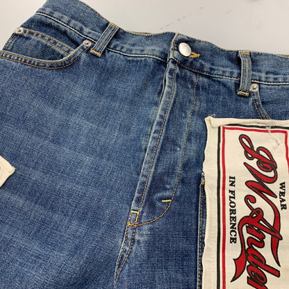 【中古品】【メンズ】 PATCHWORK DENIM PANTS TR33MS18 パッチワークデニムパンツ ジーンズ ボトムス 152-260301-as-23-izu サイズ：US36 カラー：インディゴ 万代Net店
