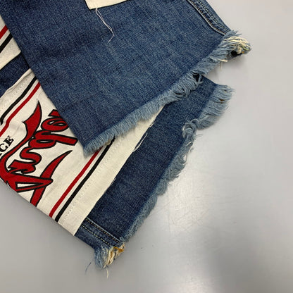 【中古品】【メンズ】 PATCHWORK DENIM PANTS TR33MS18 パッチワークデニムパンツ ジーンズ ボトムス 152-260301-as-23-izu サイズ：US36 カラー：インディゴ 万代Net店
