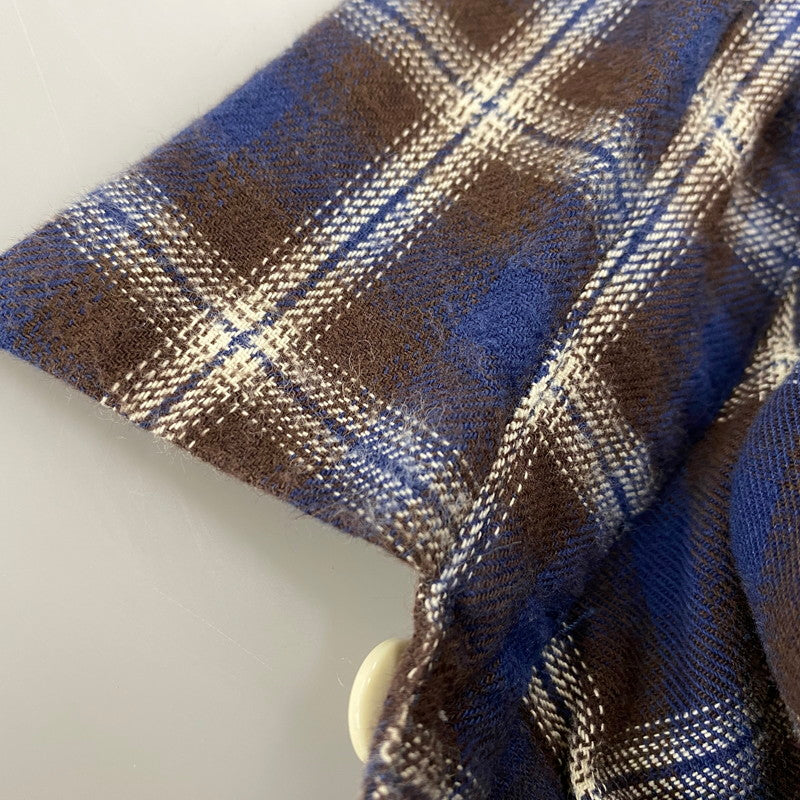 【中古品】【メンズ】 COTTON POCKET CHECK L S SHIRT コットンポケットチェックシャツ トップス 長袖 142-260301-tt-03-izu サイズ：M カラー：マルチカラー 万代Net店