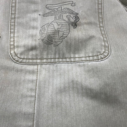 【中古品】【メンズ】 141NYNH-JKM07 HERRINGBONE NO COLLAR UTILITY JACKET ヘリンボーンノーカラージャケットアウター 142-260301-tt-06-izu サイズ：XL カラー：カーキ 万代Net店