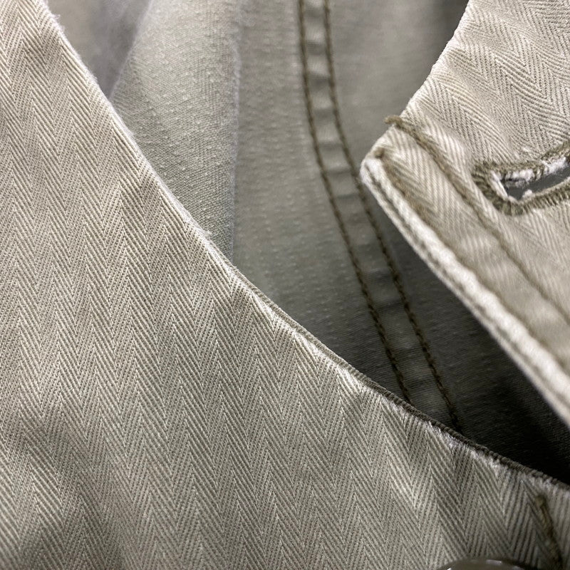 【中古品】【メンズ】 141NYNH-JKM07 HERRINGBONE NO COLLAR UTILITY JACKET ヘリンボーンノーカラージャケットアウター 142-260301-tt-06-izu サイズ：XL カラー：カーキ 万代Net店