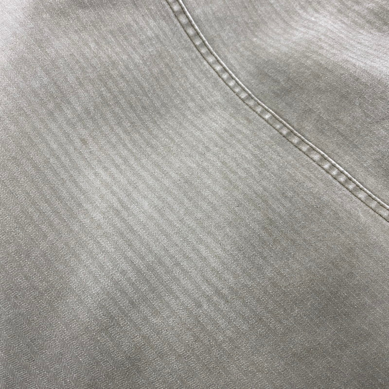 【中古品】【メンズ】 141NYNH-JKM07 HERRINGBONE NO COLLAR UTILITY JACKET ヘリンボーンノーカラージャケットアウター 142-260301-tt-06-izu サイズ：XL カラー：カーキ 万代Net店