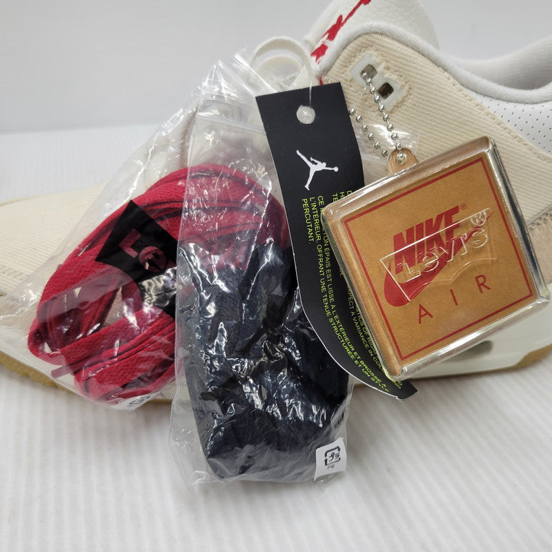 【中古美品】【メンズ】 × LEVI'S リーバイス AIR JORDAN 3 RTR LSC LNY SP IR0910-400 エア ジョーダン 3 スニーカー シューズ 靴 160-260301-as-08-izu サイズ：26.5cm カラー：DENIM/SAIL-GYM RED 万代Net店