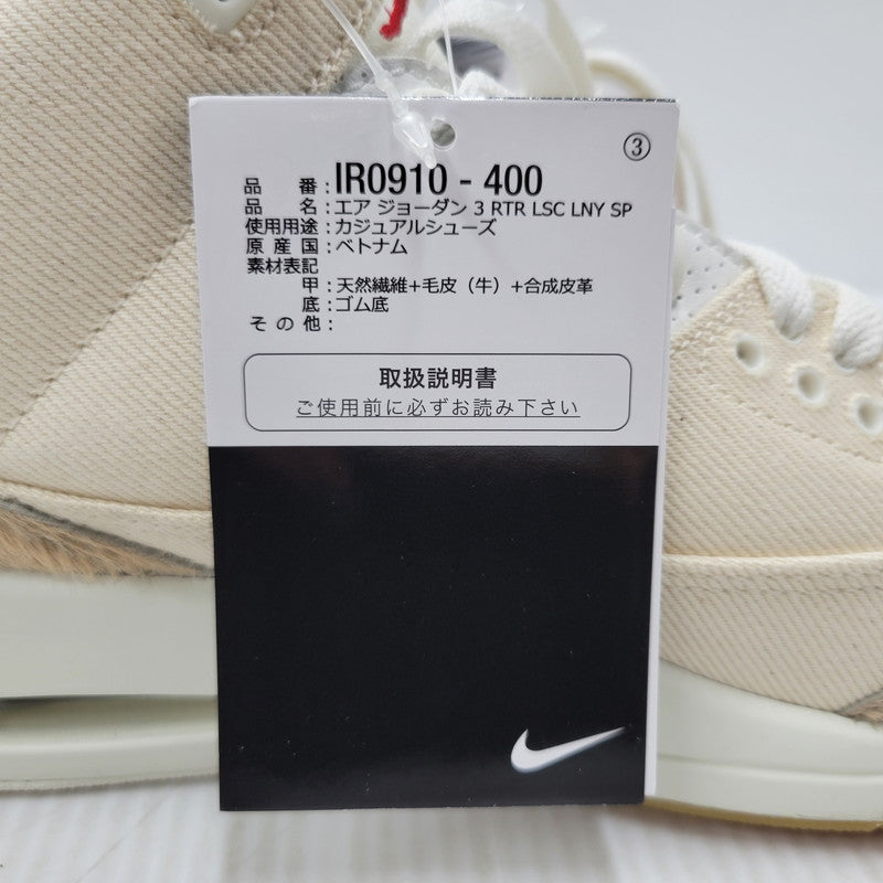 【中古美品】【メンズ】 × LEVI'S リーバイス AIR JORDAN 3 RTR LSC LNY SP IR0910-400 エア ジョーダン 3 スニーカー シューズ 靴 160-260301-as-08-izu サイズ：26.5cm カラー：DENIM/SAIL-GYM RED 万代Net店