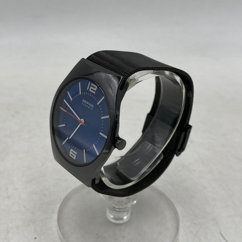 【中古品】【メンズ/レディース】 BERING ベーリング ULTRA SLIM CERAMIC ANALOG QUARTZ ウルトラ スリム セラミック アナログ クオーツ 腕時計 197-260607-as-22-izu カラー：ブルー×ブラック 万代Net店