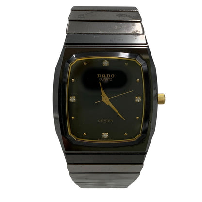 【中古品】【メンズ/レディース】 RADO ラドー 132.9504.3 4P DIA STAR ANALOG QUARTZ ダイヤスター アナログ クォーツ 腕時計 時計 197-260603-kh-04-izu カラー：ブラック 万代Net店