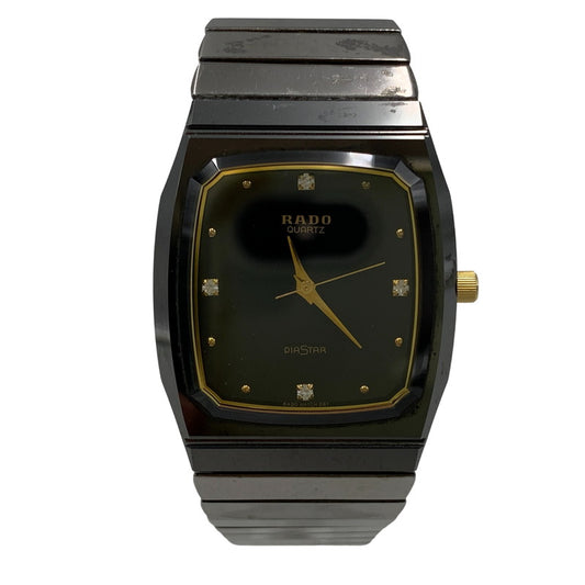 【中古品】【メンズ/レディース】 RADO ラドー 132.9504.3 4P DIA STAR ANALOG QUARTZ ダイヤスター アナログ クォーツ 腕時計 時計 197-260603-kh-04-izu カラー：ブラック 万代Net店