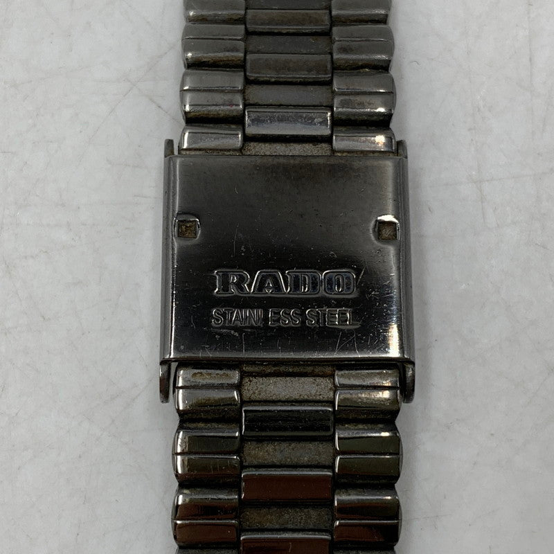 【中古品】【メンズ/レディース】 RADO ラドー 132.9504.3 4P DIA STAR ANALOG QUARTZ ダイヤスター アナログ クォーツ 腕時計 時計 197-260603-kh-04-izu カラー：ブラック 万代Net店