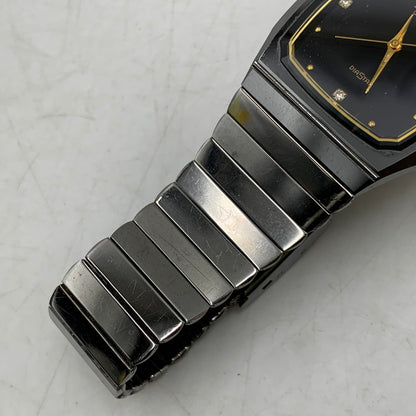 【中古品】【メンズ/レディース】 RADO ラドー 132.9504.3 4P DIA STAR ANALOG QUARTZ ダイヤスター アナログ クォーツ 腕時計 時計 197-260603-kh-04-izu カラー：ブラック 万代Net店