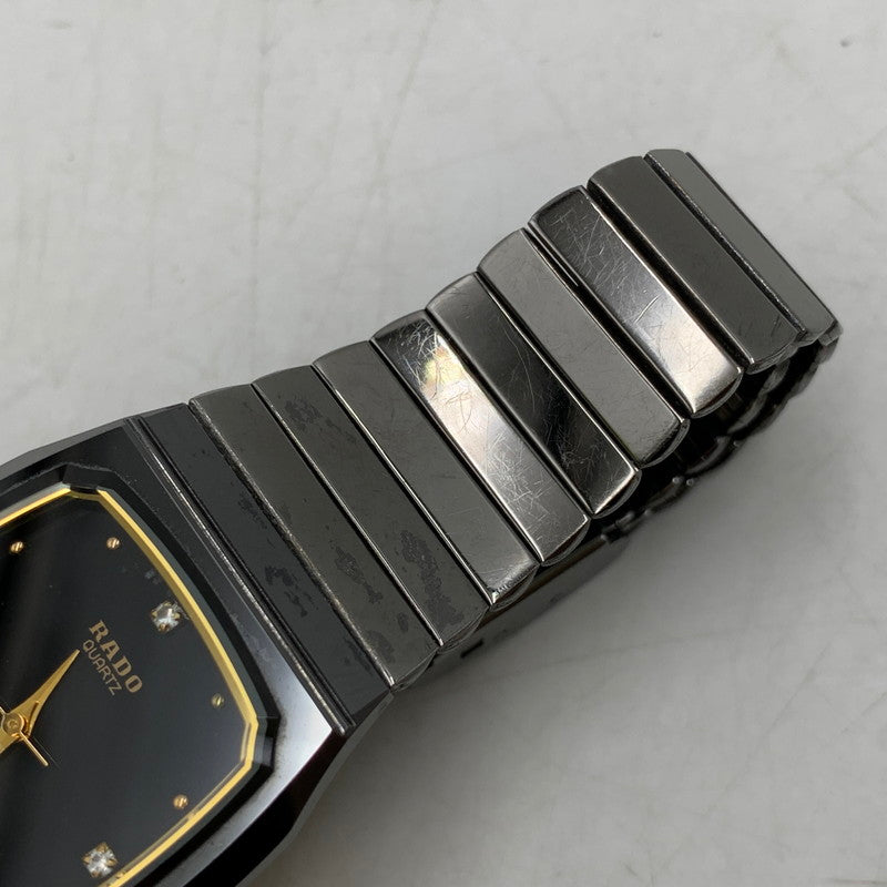 【中古品】【メンズ/レディース】 RADO ラドー 132.9504.3 4P DIA STAR ANALOG QUARTZ ダイヤスター アナログ クォーツ 腕時計 時計 197-260603-kh-04-izu カラー：ブラック 万代Net店