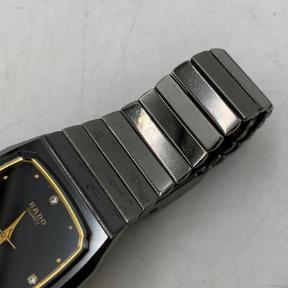 【中古品】【メンズ/レディース】 RADO ラドー 132.9504.3 4P DIA STAR ANALOG QUARTZ ダイヤスター アナログ クォーツ 腕時計 時計 197-260603-kh-04-izu カラー：ブラック 万代Net店
