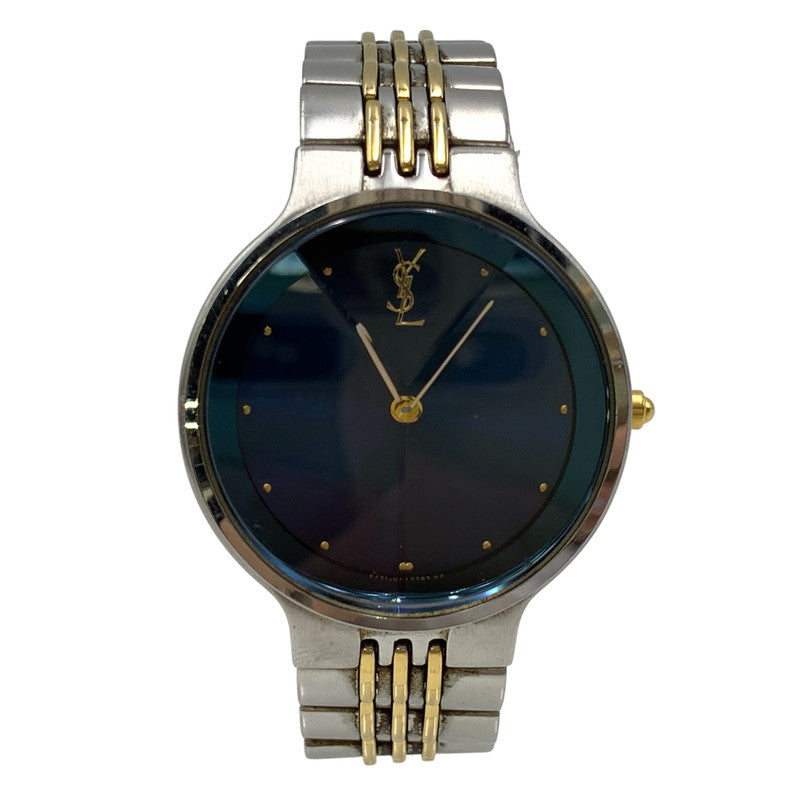 【中古品】【メンズ/レディース】 YVES SAINT LAURENT イヴ・サンローラン 5421-H10031Y ANALOG QUARTZ アナログ クォーツ 腕時計 時計 197-260603-kh-03-izu カラー：シルバー 万代Net店