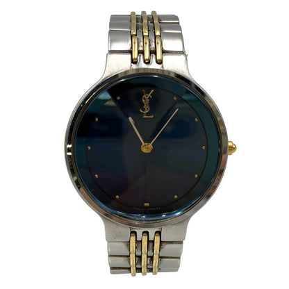 【中古品】【メンズ/レディース】 YVES SAINT LAURENT イヴ・サンローラン 5421-H10031Y ANALOG QUARTZ アナログ クォーツ 腕時計 時計 197-260603-kh-03-izu カラー：シルバー 万代Net店