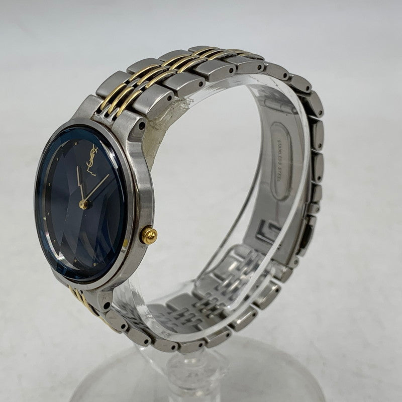 【中古品】【メンズ/レディース】 YVES SAINT LAURENT イヴ・サンローラン 5421-H10031Y ANALOG QUARTZ アナログ クォーツ 腕時計 時計 197-260603-kh-03-izu カラー：シルバー 万代Net店