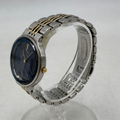 【中古品】【メンズ/レディース】 YVES SAINT LAURENT イヴ・サンローラン 5421-H10031Y ANALOG QUARTZ アナログ クォーツ 腕時計 時計 197-260603-kh-03-izu カラー：シルバー 万代Net店