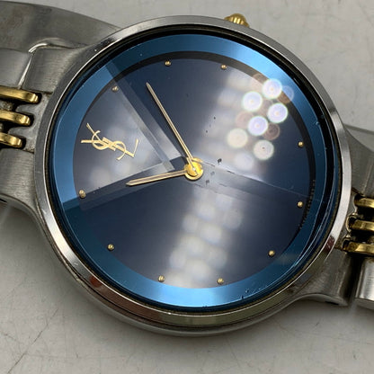【中古品】【メンズ/レディース】 YVES SAINT LAURENT イヴ・サンローラン 5421-H10031Y ANALOG QUARTZ アナログ クォーツ 腕時計 時計 197-260603-kh-03-izu カラー：シルバー 万代Net店
