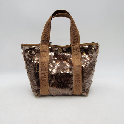 【中古品】【メンズ/レディース】 2-WAY SEQUIN TOTE BAG トートバッグ カバン 188-260301-yn-02-izu カラー：ブラウン 万代Net店