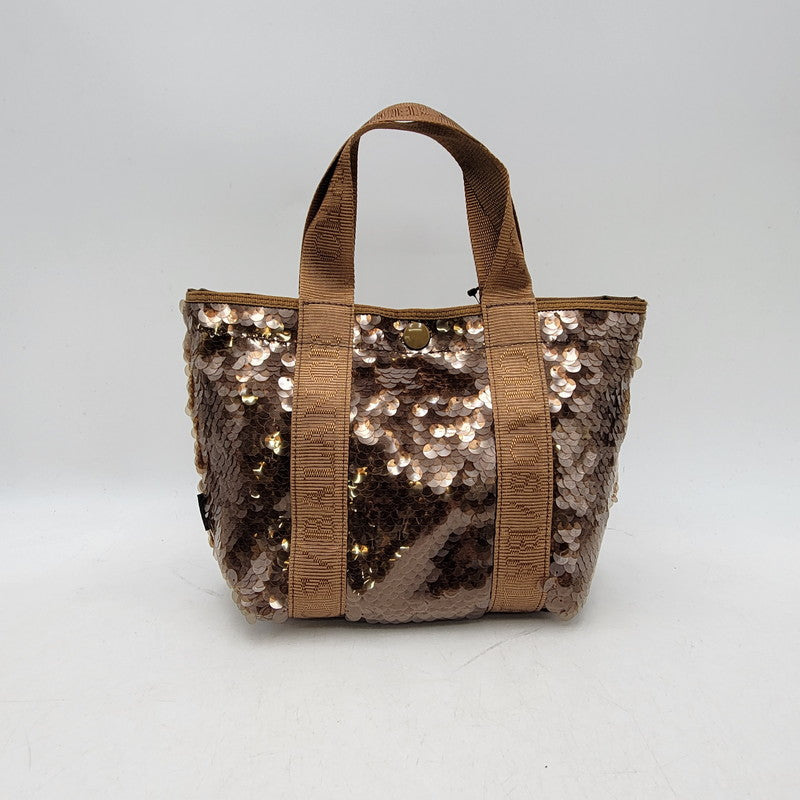 【中古品】【メンズ/レディース】 2-WAY SEQUIN TOTE BAG トートバッグ カバン 188-260301-yn-02-izu カラー：ブラウン 万代Net店